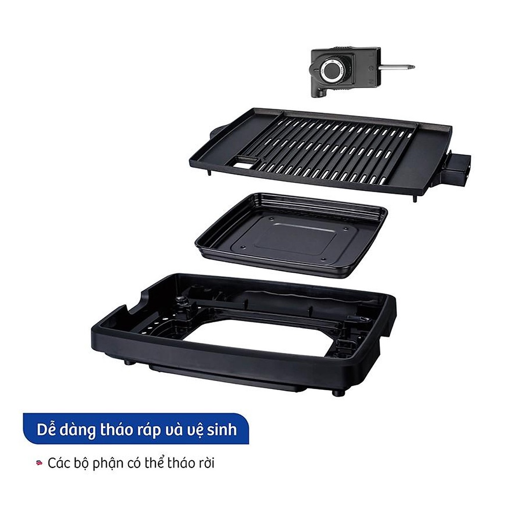 Bếp Nướng Bluestone EGB-7406 (1450W) - Phủ Men Ceramic Chống Dính Siêu Bền, Bảo Hành Chính Hãng 24 Tháng