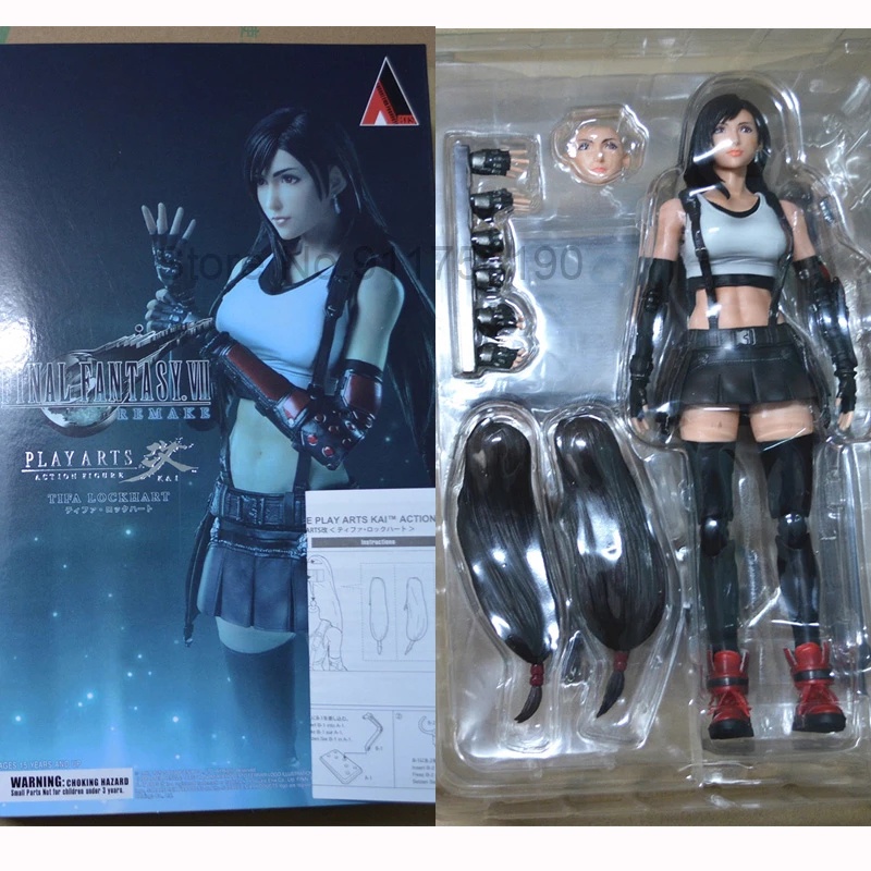 Mô hình nhân vật game Final Fantasy VII Remake Tifa Lockhart 25cm FF7 bằng PVC