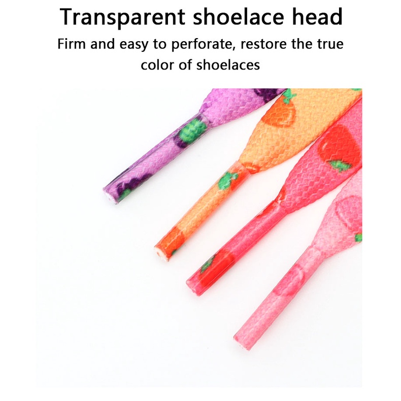 1 Cặp Dây Cột Giày Thể Thao Họa Tiết Trái Cây Dễ Thương