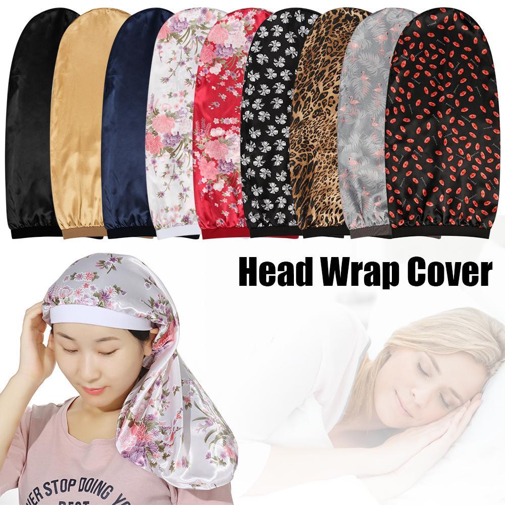 MAXG Mũ Trùm Đầu Bằng Satin Chăm Sóc Tóc Khi Ngủ Cho Nữ