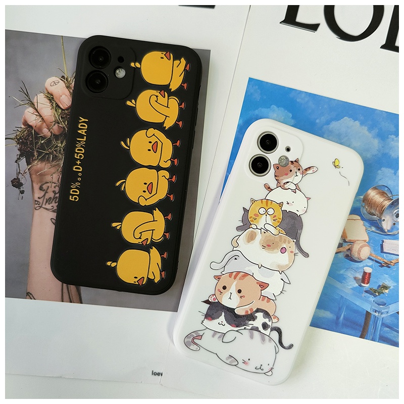 XIAOMI 11 4G 5G 9 8 Note10 Lite Pro Redmi Note10s Note9 Note8 Note7 Note6 9T 9 9A 9C 8 7 A3 Note 10 9 8 7 6 POCO M3 X3 duck Soft CASE