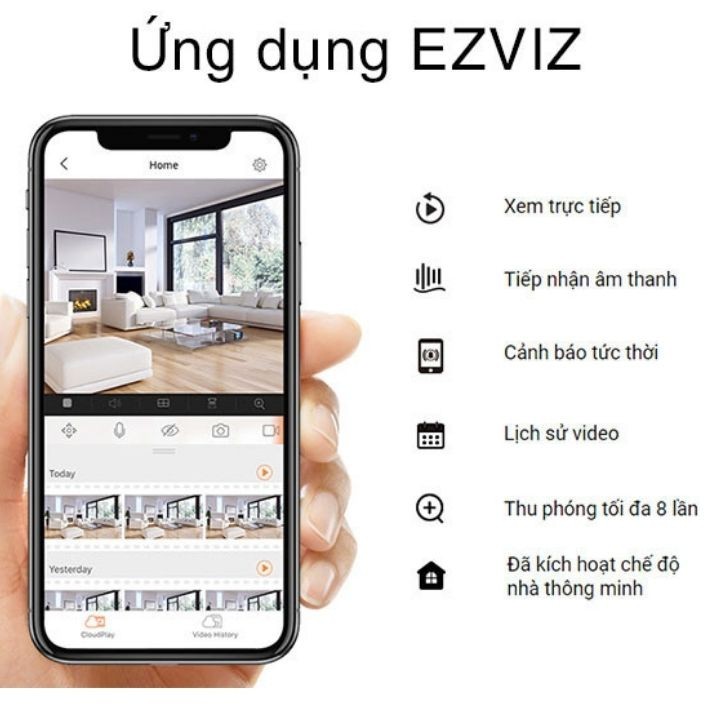 Camera IP Wi-Fi Quay 360° EZVIZ C6N 2MP, cảm biến chuyển động , đàm thoại 2 chiều - Bảo hành 2 năm | BigBuy360 - bigbuy360.vn