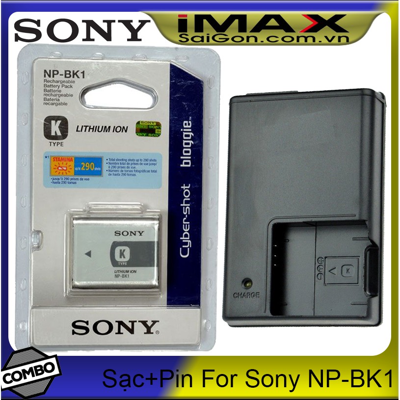 Bộ 1 pin 1 sạc máy ảnh Sony NP-BK1