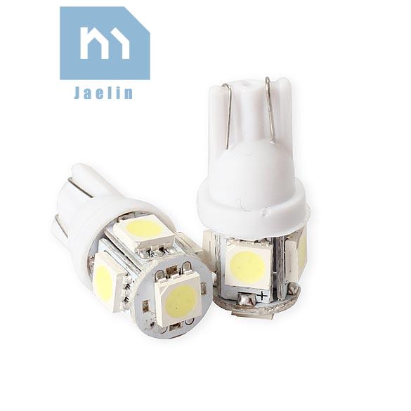 2 Bóng Đèn Led T10 5050 5smd Ánh Sáng Trắng Cho Xe Hơi