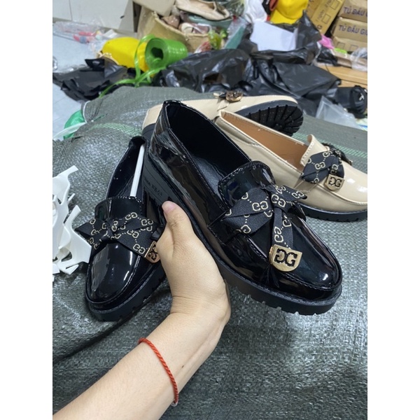 Giày oxford,đốc nơ 2022,quai đính ngọc  Giày Oxford Giày Búp Bê Ulzzang Hàng Quảng Châu Siêu Đẹp