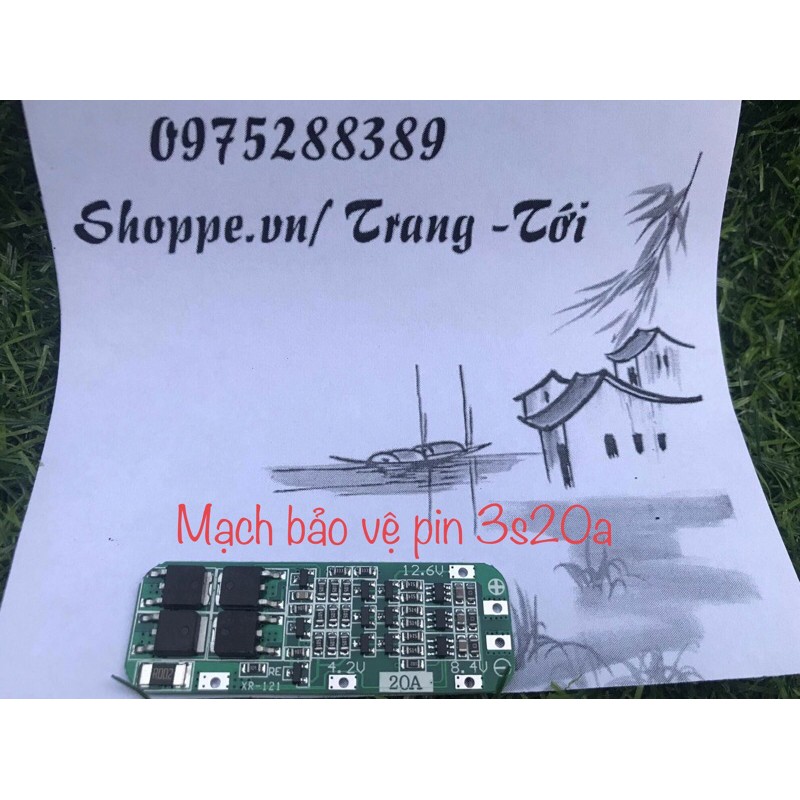 Mạch bảo vệ pin 3s20a