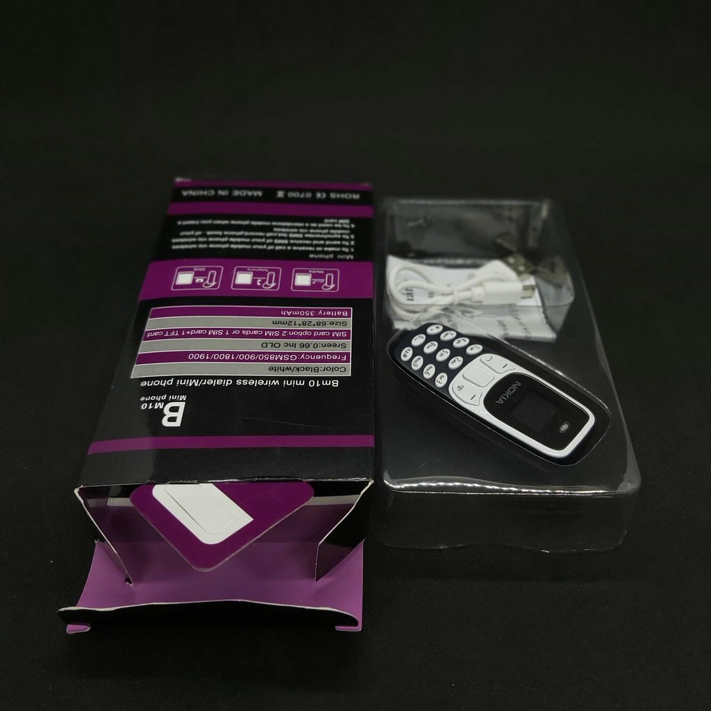 Điện Thoại Siêu nhỏ Mini N3310 màu Xanh Đen (Mã SP: BM10) – nhỏ gọn, âm thanh cực to, kết nối SmartPhone – pin trâu