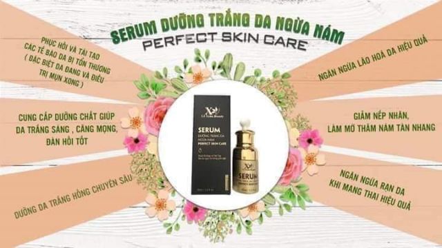 Serum dưỡng trắng da, mờ Nám. Mỹ phẩm thảo dược đông y Lê Xuân.