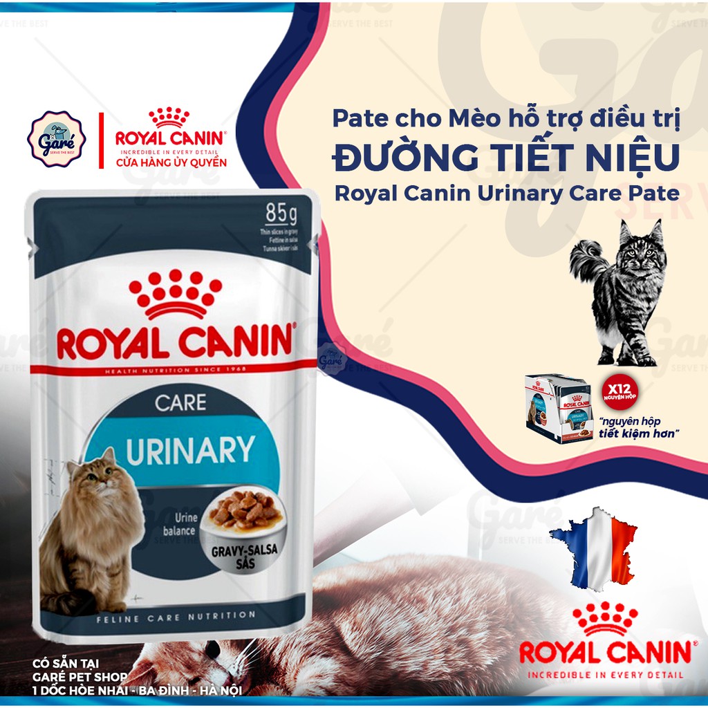 85gr - Pate Urinary Care Royal Canin dành cho Mèo hỗ trợ đường tiết niệu - Royal Canin Urinary Care (in gravy)