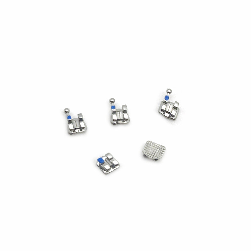 Bộ 10 gói mắc cài niềng răng chỉnh nha bằng kim loại mini có khe 022"/ 018" tiện lợi