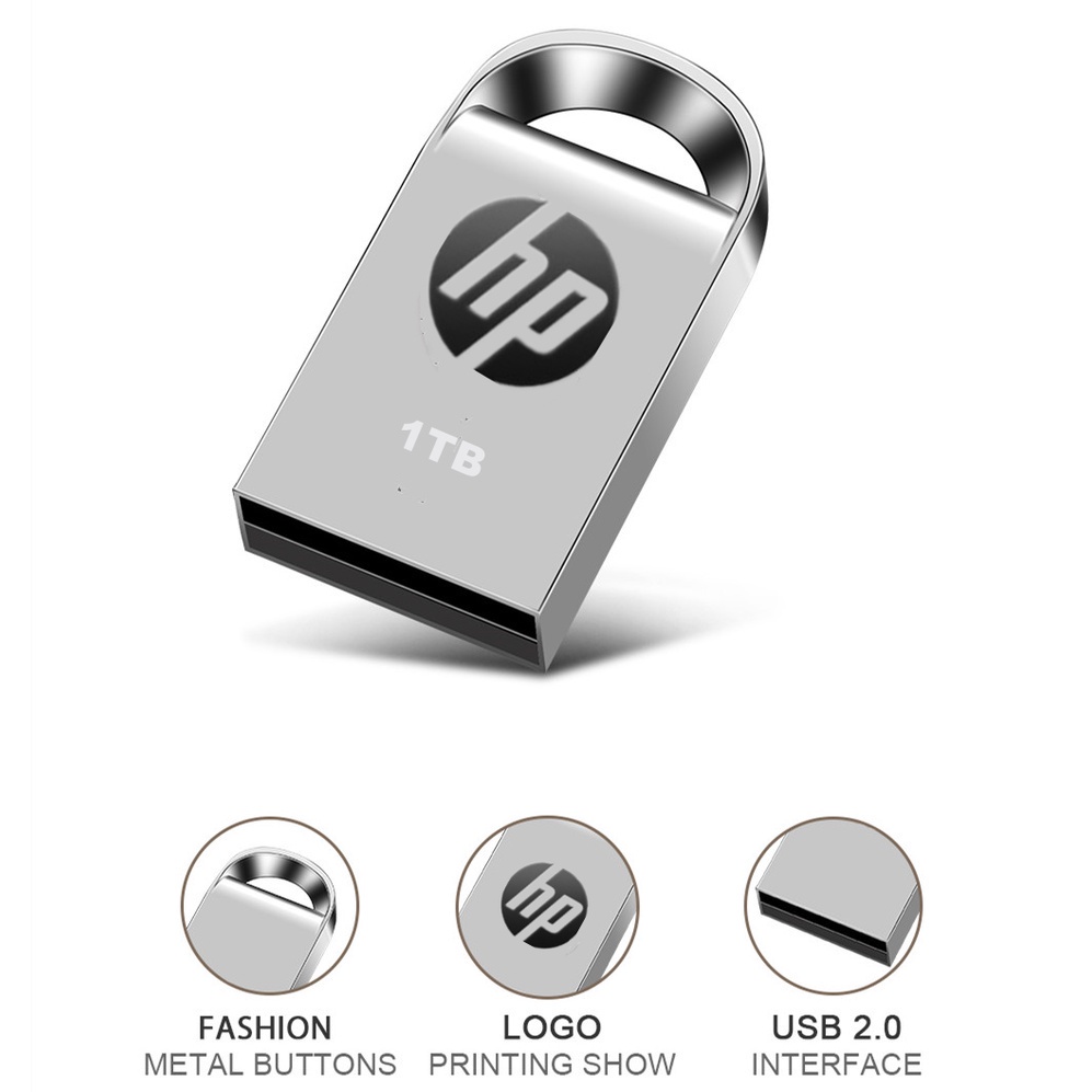 Ổ Đĩa Flash HP USB 3.0 2TB 1TB 512GB 256GB 128GB 64GB Mini Bằng Kim Loại Chống Thấm Nước