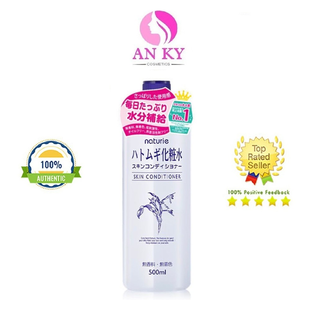 Nước Hoa Hồng Ý Dĩ Naturie Hatomugi Nhật 500ml