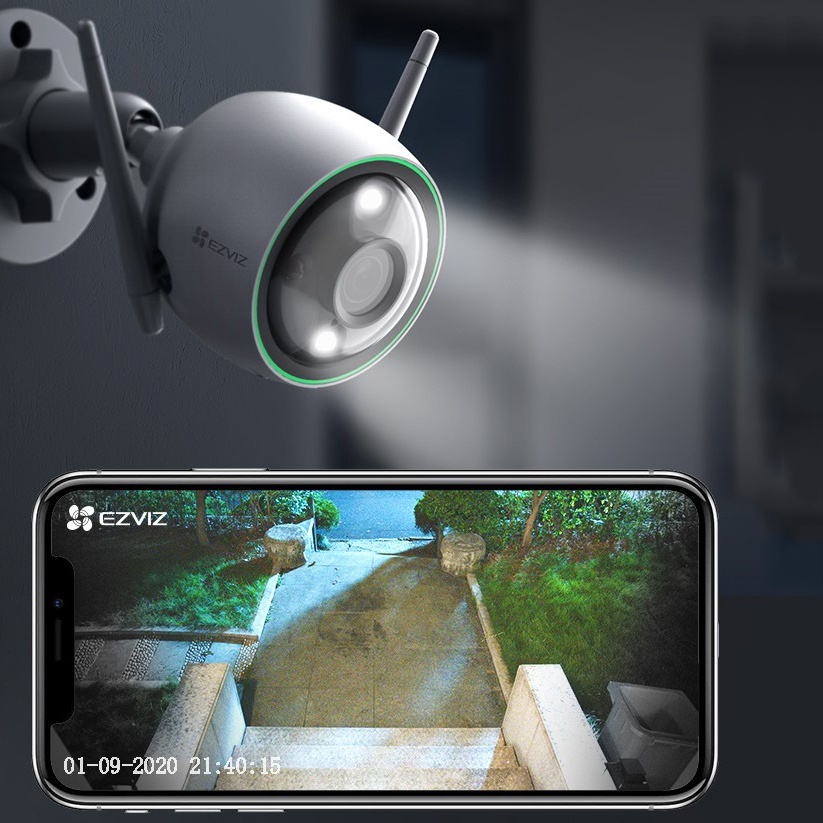 Camera IP Wifi EZVIZ ngoài trời C3WN/C3TN/C8C/C8W - Siêu nét 4MP/2MP Mắt kép wifi ngoài trời xoay 360 độ