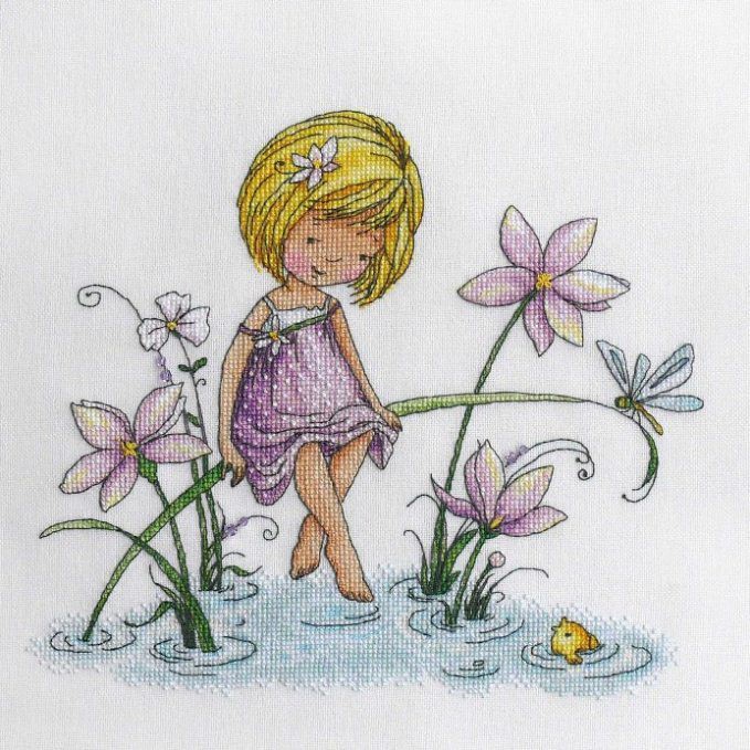 Kit thêu chữ thập Beeshop MS 12116