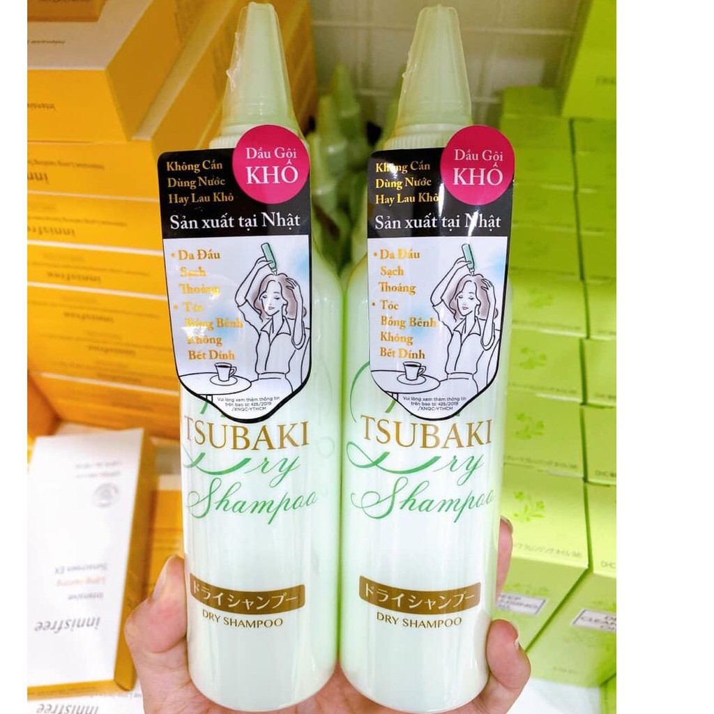 Dầu Gội Khô Tsubaki Dry Shampoo (180ml)