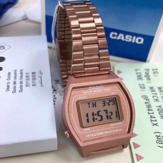 [CHÍNH HÃNG-FULLBOX] Đồng hồ nữ casio B640 Rose Gold