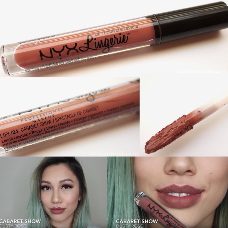 [Chính hãng] Son kem lì chính hãng NYX Lingerie Liquid Matte Lipstick nhiều màu