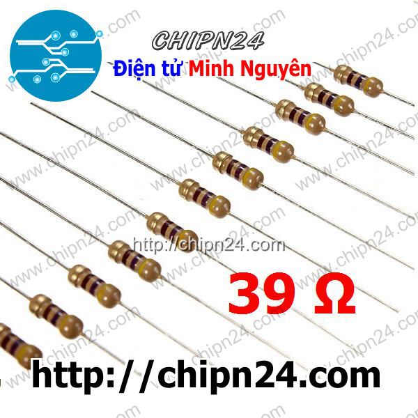 [50 CON] Điện Trở 39R 1/4W 5%