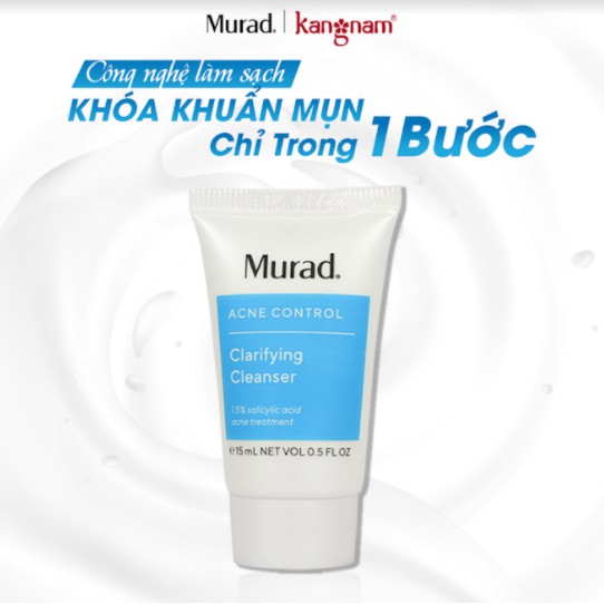 Sữa rửa mặt mụn sạch nhờn Murad mini size 15ml