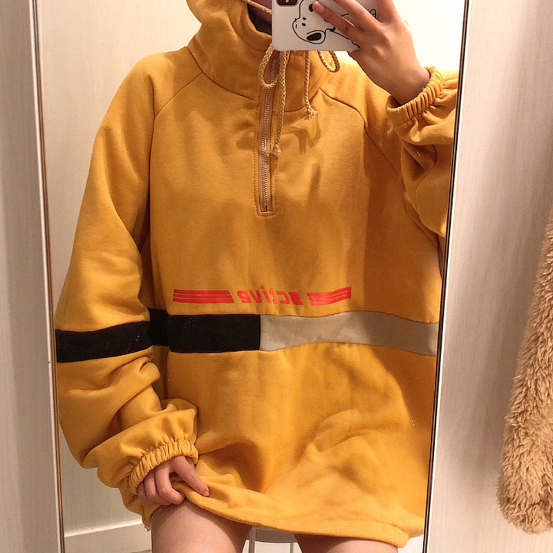 [Chất đẹp - mũ 2 lớp] Áo hoodie ulzzang nữ hàn quốc form rộng HD57 - Liti shop | BigBuy360 - bigbuy360.vn