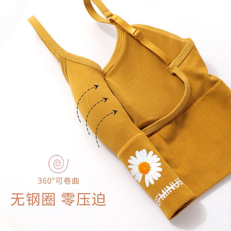 Ao Bra, Croptop Họa Tiết Cúc Họa My, Tập Gym, Yoga,Siêu Đẹp Tôn Dáng BR39 THESHE