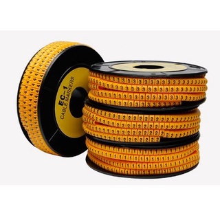 Đánh Dấu Dây Cáp Điện EC1 Số, Giá cho 1 cuộn/ 1000 số
