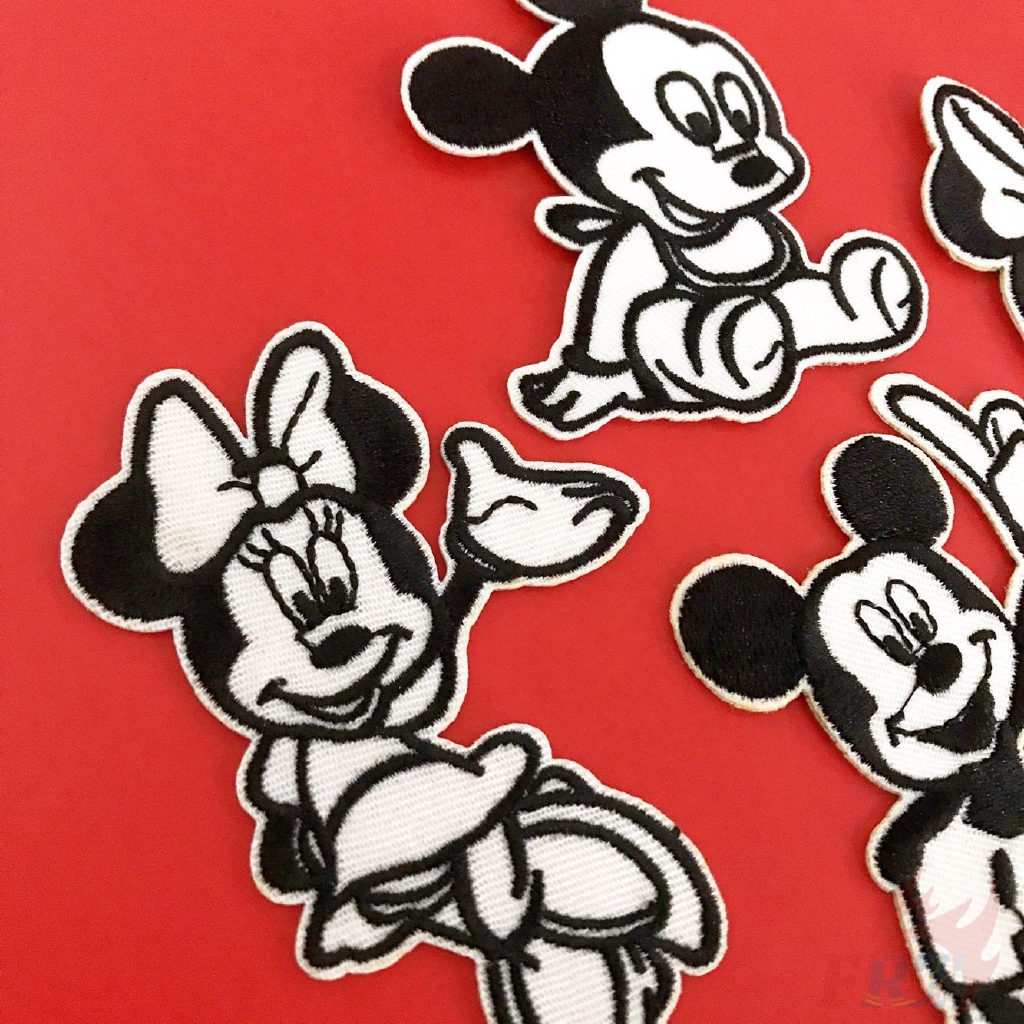 Sticker ủi thêu hình Mickey Minnie（☸ Disney：Mickey Mouse S-7 Patch ☸）