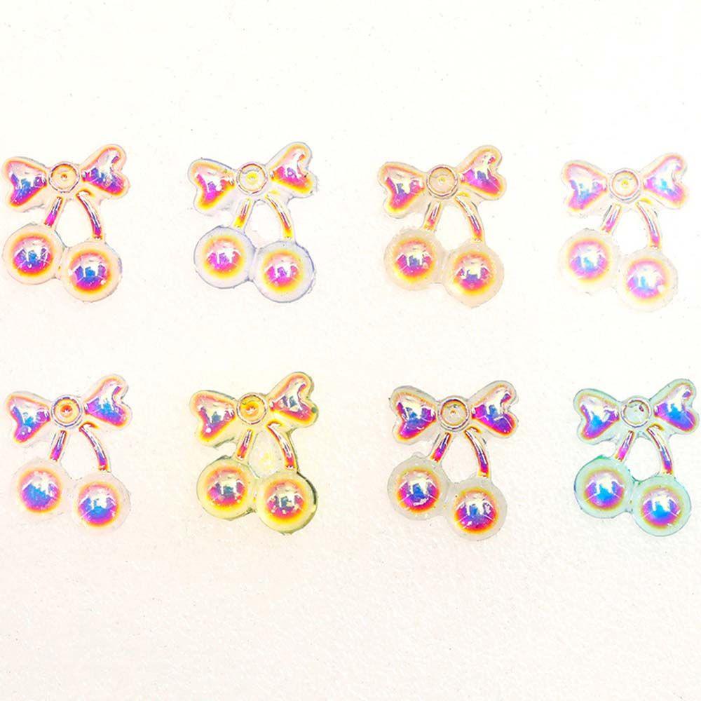 Phụ Kiện Trang Trí Móng Tay Bằng Resin Màu Cherry Aurora