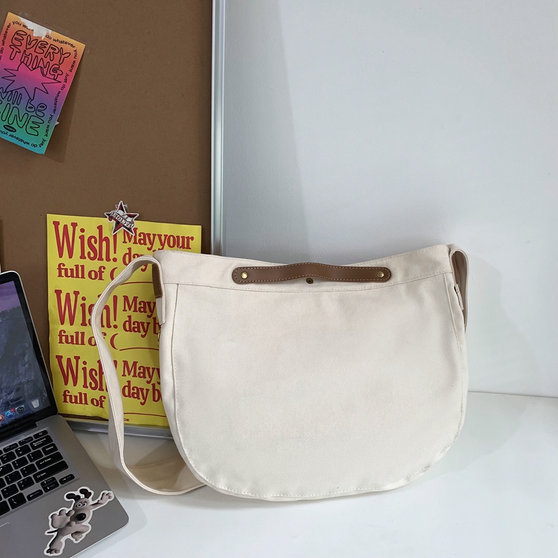 Túi Xách Canvas Cỡ Lớn In Họa Tiết Thời Trang Cho Học Sinh