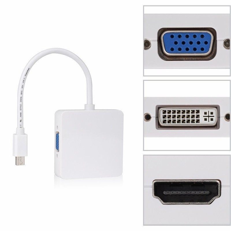 Cáp ChuyểN ĐổI Mini DP Sang HDMI VGA DVI Cho Microsoft Surface Pro 1 2 3 4