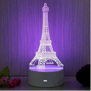 Đèn led 3D mẫu Tháp yêu thương,quà tặng sinh nhật,trang trí tết,quà tặng valentine