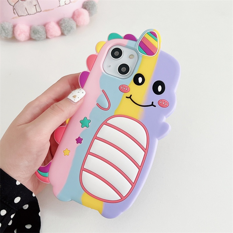 Ốp Điện Thoại Silicon Chống Rơi Họa Tiết Kỳ Lân Dành Cho iPhone XS Max 11ProMax 12ProMax 13ProMax