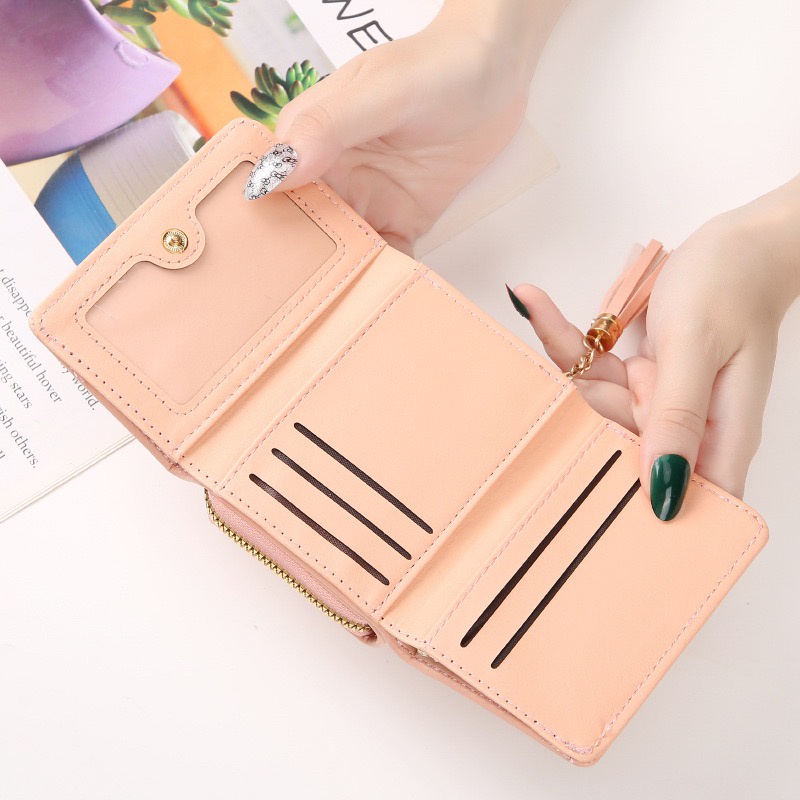 Ví Ngắn Nữ Cầm Tay Cao Cấp Đính Thỏ V565 Kiểu Dáng Sang Trọng Thời Trang