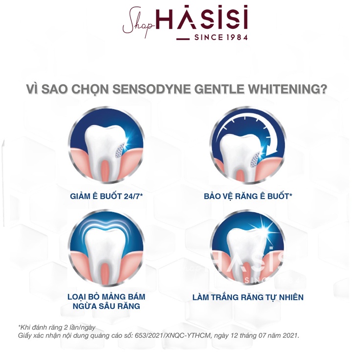 Kem Đánh Răng SENSODYNE - Gentle Whitening 100g