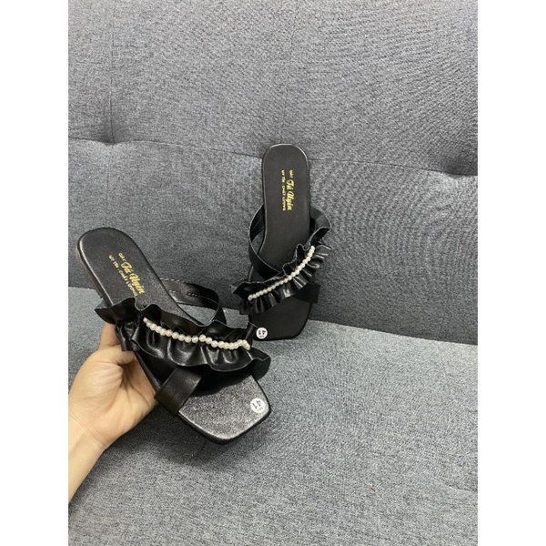 Dép bigsize quai chéo phối ngọc size 35-43