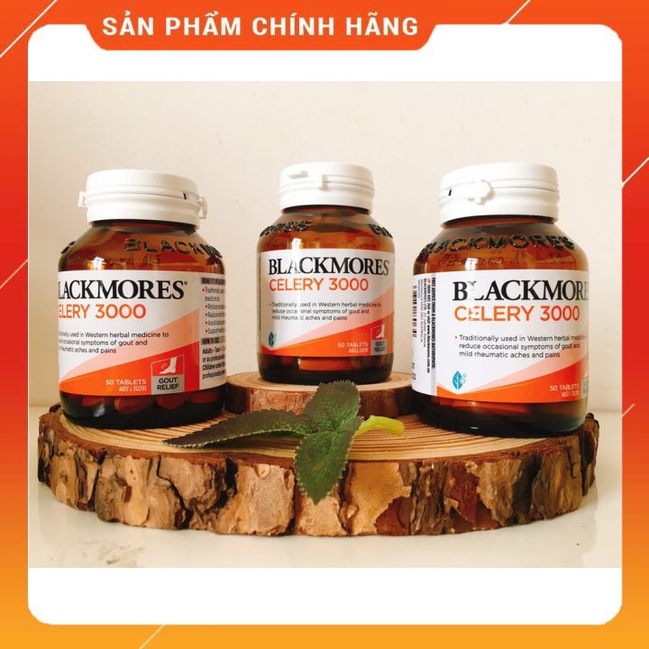 Blackmores Celery 3000mg 🔥𝐍𝐄𝐖🔥Viên uống phòng bệnh và hỗ trợ Gout 50 viên