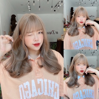 DJ-304 Tóc giả nguyên đầu lơi 45cm