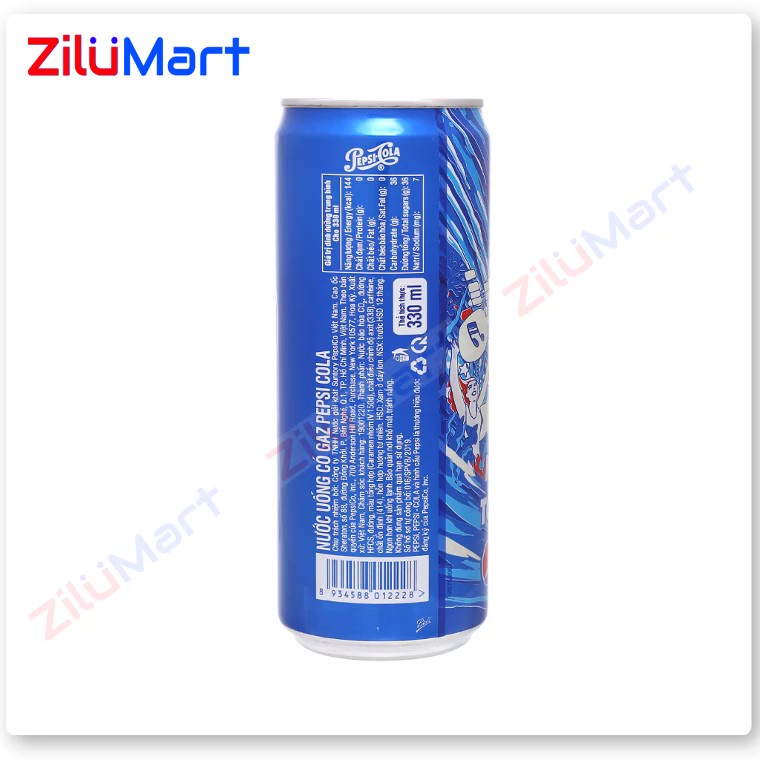 [HỎA TỐC HCM] Lốc 6 lon nước ngọt Pepsi cola loại 330ml