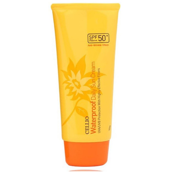 Kem chống nắng dành cho mọi loại da Cellio Waterproof Daily Sun Cream SPF50 PA+++ 70g