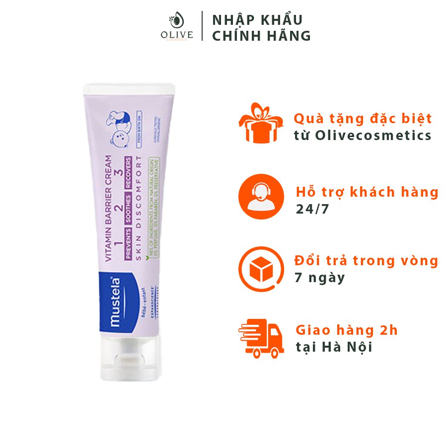 Kem ngăn ngừa hăm tã cho trẻ sơ sinh & em bé Mustela 50ml