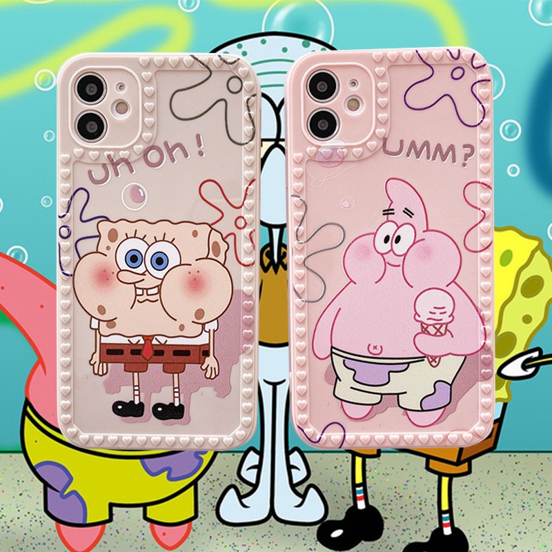 Dễ Thương Ốp Điện Thoại Hình Spongebob Cho Oppo Reno 5 4z 5g A72 A93 A55 5g A52 A72 A92 A9 A5 A31 2020 F11 F1S A12E A3S A83 A1