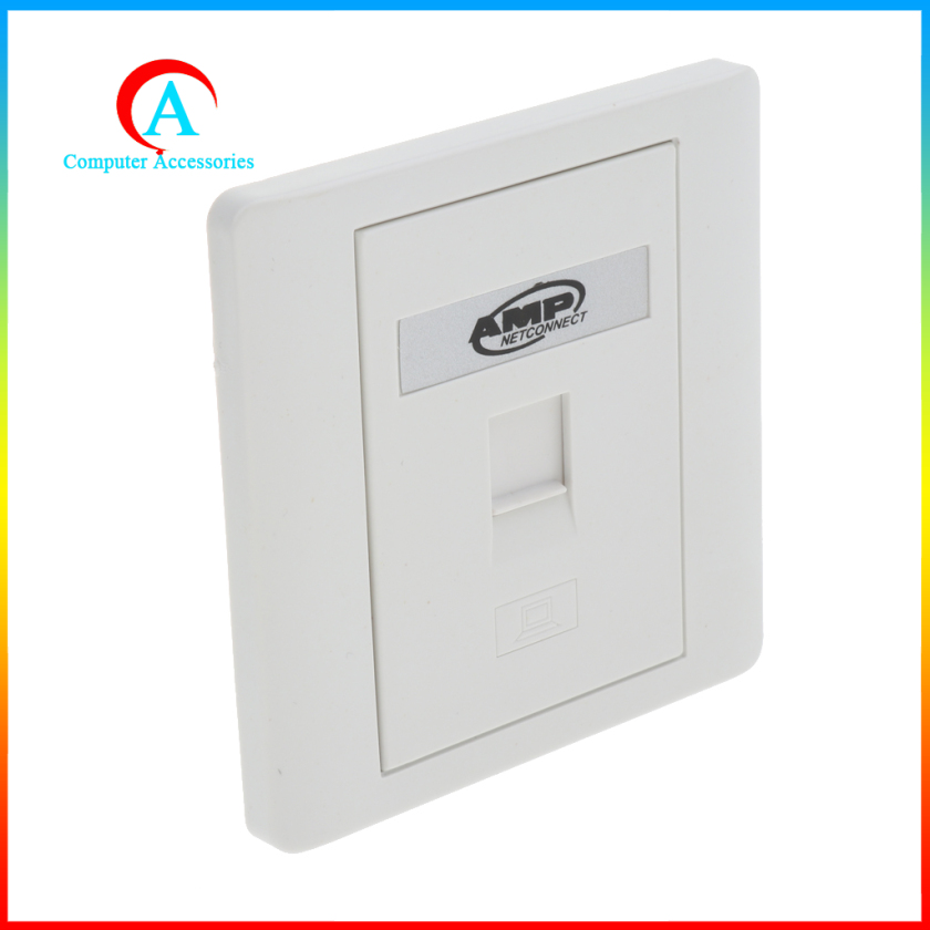 Ổ Cắm Điện Gắn Tường 1 Cổng Rj45 / Rj11 | BigBuy360 - bigbuy360.vn