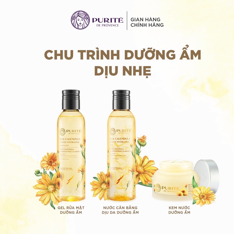 Gel Rửa Mặt Purité Dưỡng Ẩm Chứa Hoa Cúc Calendula THẬT từ Pháp - Làm dịu và giữ ẩm sâu | BigBuy360 - bigbuy360.vn