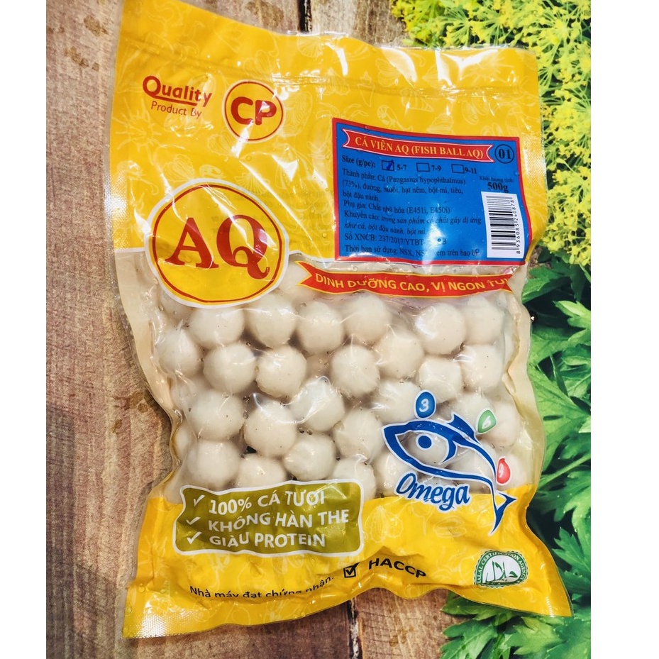 Cá viên chiên AQ siêu ngon Không Hàn The (gói 500gr/80v) - SHIP HỎA TỐC HCM