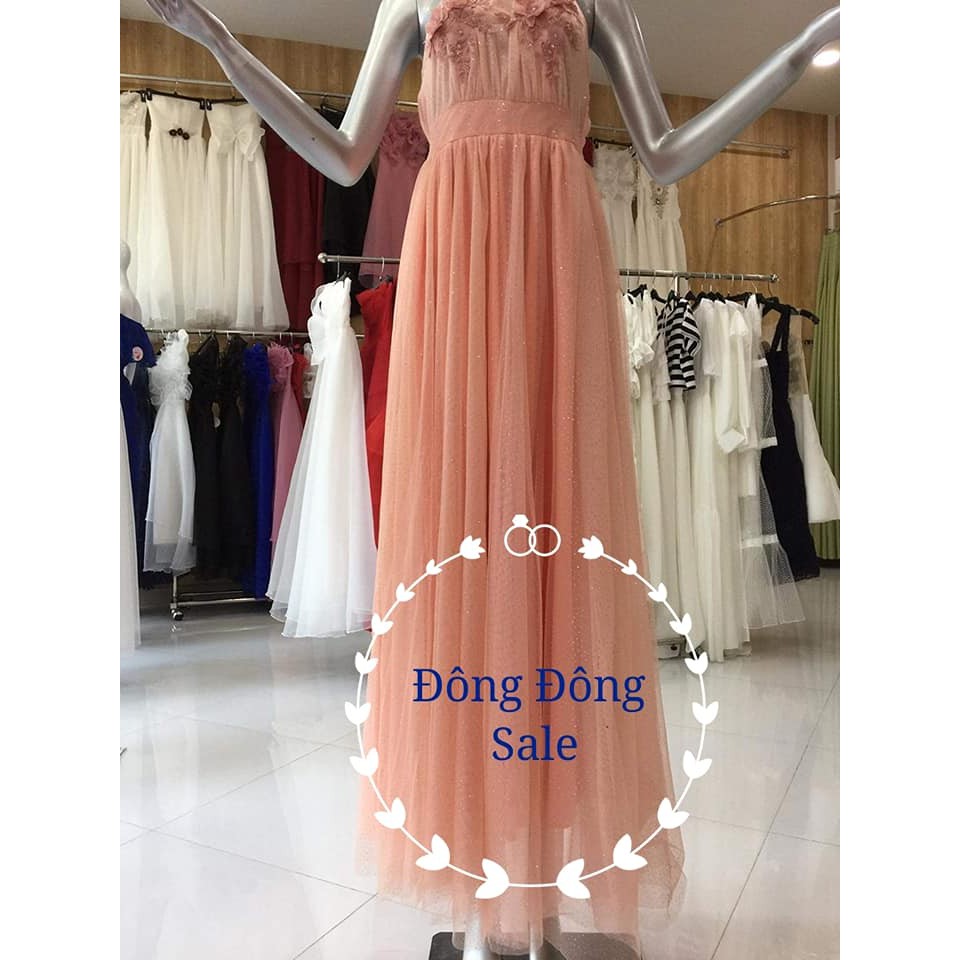 Đầm dự tiệc hồng cam