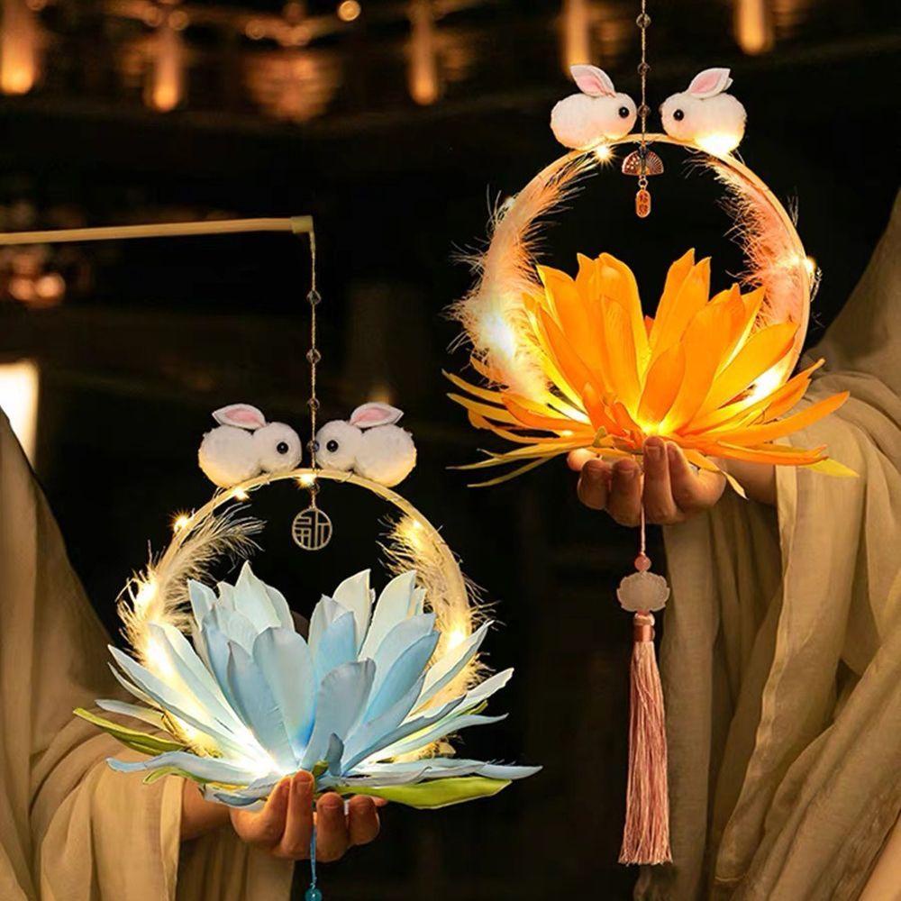 LLOYD Đèn Treo Trang Trí Hình Thỏ Và Hoa Sen Handmade