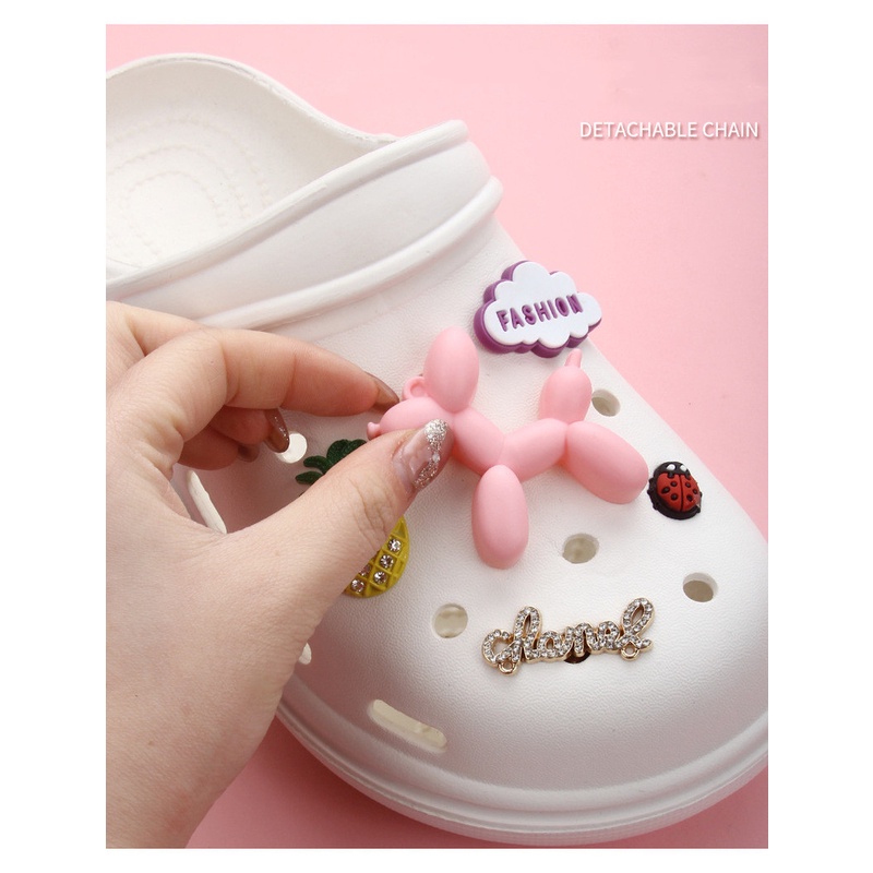 Phụ Kiện Khóa Giày Crocs Hình Chú Chó 3D Dễ Thương