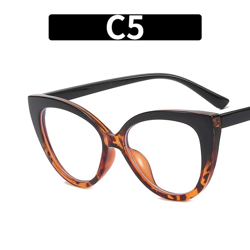 Mắt Kính TR90 Gọng Da Báo Chống Ánh Sáng Xanh Thời Trang Cho Nữ