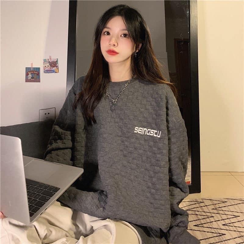 Áo   SWEATER dài tay chất siêu dày dặn kèm ảnh thật A06