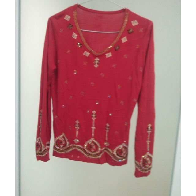 M06. Áo kiểu chất len size M, L vừa. Hàng thùng
